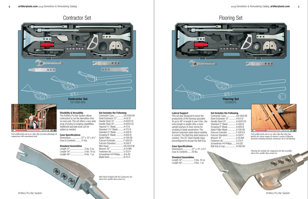 Artillery Tools 
    Catalog